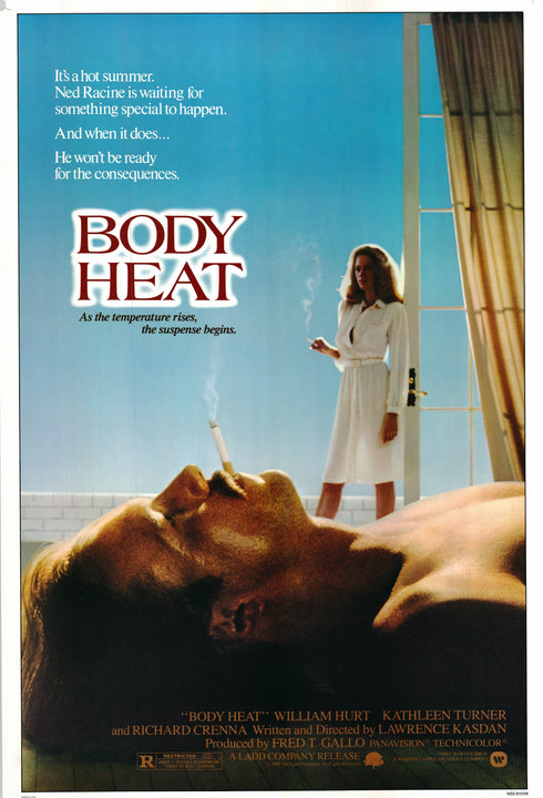 body heat 1981 one sheet poster rolled